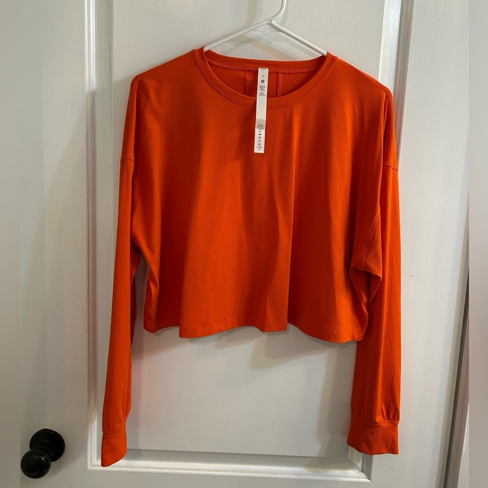 Lululemon Muscle Love Long Sleeve Autumn Red